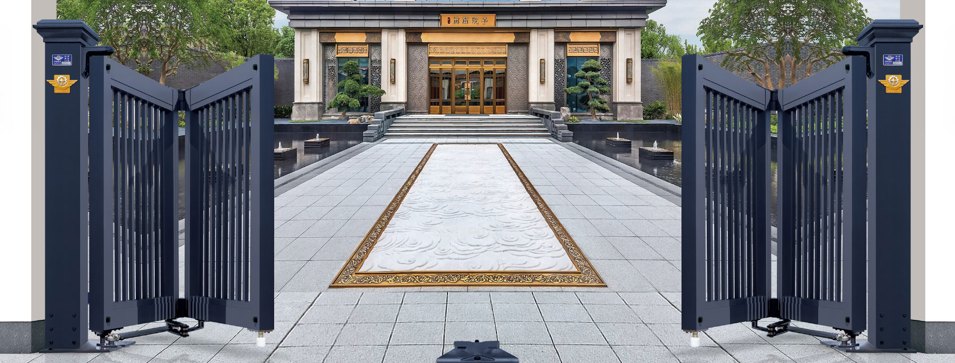 智能悬折门